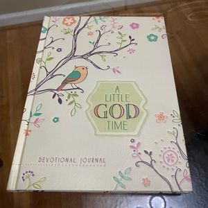 - Brand New Beautiful Devotion Journal. “ A Little God Time.